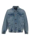 Balmain Men Denim Jacket In Light Beige