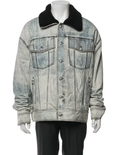 Pre-owned Balmain Denim Jacket In Multicolor