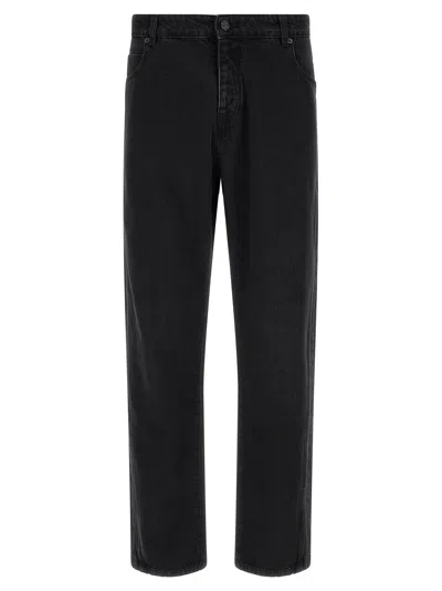 Balmain Denim Jeans In Black