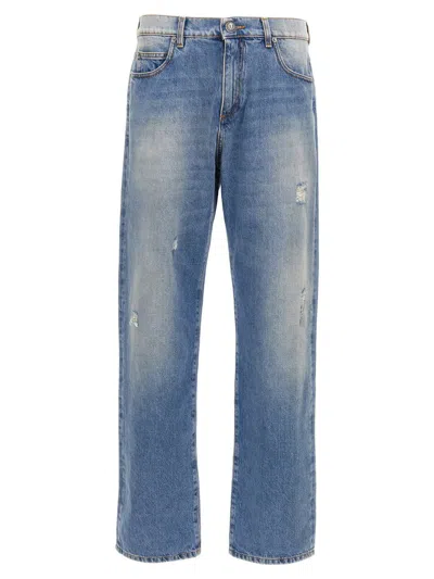 Balmain Denim Jeans In Blue