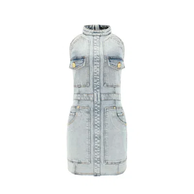 BALMAIN DENIM MINI DRESS