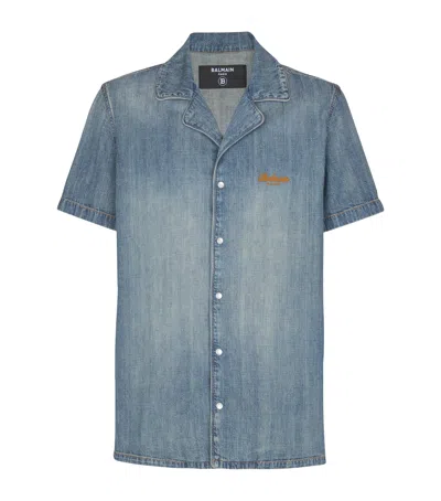BALMAIN DENIM PYJAMA SHIRT