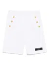 Balmain Denim Shorts In White