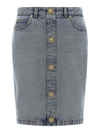 BALMAIN DENIM SKIRT