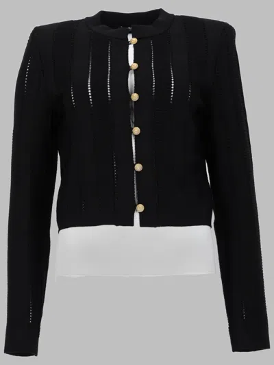 Balmain Designer-style Knit Sweater In Black