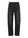 Balmain Destroyed Jeans In Black
