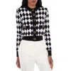 Balmain Diamond-intarsia Virgin Wool Cardigan In Multi