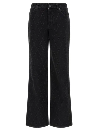 BALMAIN BALMAIN DIAMOND-SHAPED JEANS