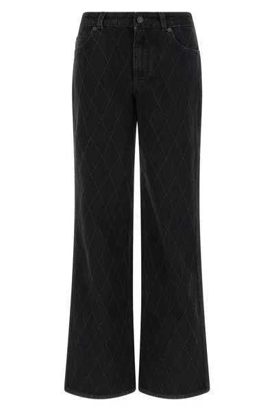 BALMAIN DIAMOND-SHAPED JEANS