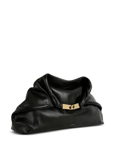Balmain Dinner At 8 Medium Bag In Smooth Leather In Black