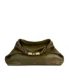 Balmain Dinner At 8 Medium Bag In Smooth Leather In Green