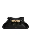 Balmain Dinner At 8 Small Bag In Smooth Leather In Black