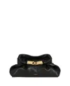Balmain Dinner At 8 Small Smooth Leather Bag In Black