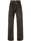 BALMAIN DISTRESSED-EFFECT DNIM DENIM JEANS