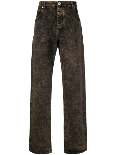 Balmain Distressed-effect Dnim Jeans In Black