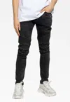Balmain Distressed-effect Slim-fit Jeans In Black