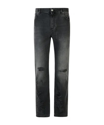 BALMAIN BALMAIN DISTRESSED SLIM FIT JEANS