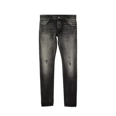 Balmain Distressed Jeans Men In Black