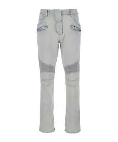 BALMAIN BALMAIN DISTRESSED DENIM JEANS