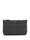 Balmain 1945 Pb Labyrinth Monogram Mini Bag In Black  