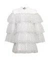 Balmain Dot Printed Skirt In White