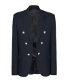 Balmain Button-detailed Wool Blazer In Black