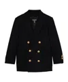 Balmain Double-breasted Blazer In Black