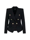Balmain Double-breasted Blazer In Black