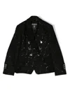 Balmain Double-breasted Blazer In Black