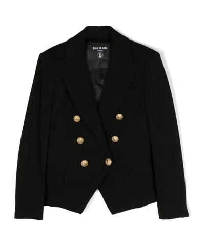 BALMAIN BALMAIN KIDS DOUBLE-BREASTED STRAIGHT HEM BLAZER