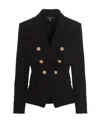 Balmain Wool Blazer In Black