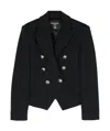 Balmain Double-breasted Blazer In Black