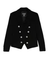 Balmain Double-breasted Blazer In Black