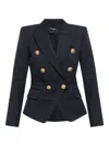 Balmain Double-breasted Blazer In Blue