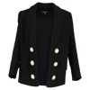 Balmain Embellished Virgin Wool Jacket In Black