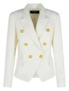 Balmain 6-button Denim Jacket In White