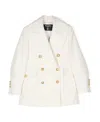 Balmain Double-breasted Blazer In White