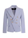 DOUBLE-BREASTED BUTTONED BLAZER