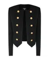 Balmain Double-breasted Casual Jacket In Black