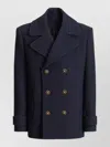 Balmain Double Breasted Coat Notch Lapels Buttons In Multi