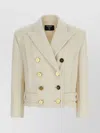 Balmain Double-breasted Coat Coats And Trench Coats White In Neutral