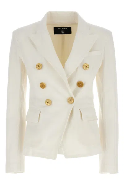 BALMAIN BALMAIN DOUBLE-BREASTED DENIM BLAZER