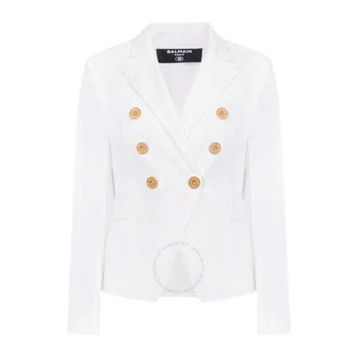 BALMAIN BALMAIN DOUBLE-BREASTED DENIM BLAZER