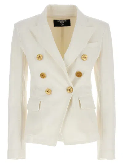 BALMAIN BALMAIN DOUBLE-BREASTED DENIM BLAZER