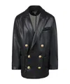 Balmain Double-breasted Jacket In Black