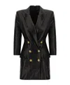 Balmain Tailored Double-breasted Blazer Style Dress In Black