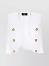 Balmain Buttoned Cropped Blazer