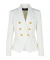 Balmain 6-button Denim Jacket In White