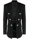 Balmain Black Double-breasted Blazer