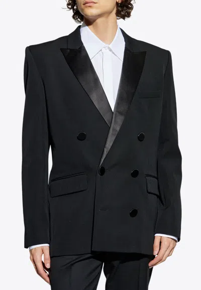 BALMAIN DOUBLE-BREASTED TUXEDO BLAZER